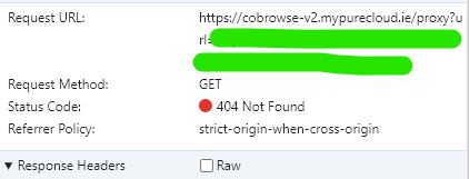 From network logs on client side